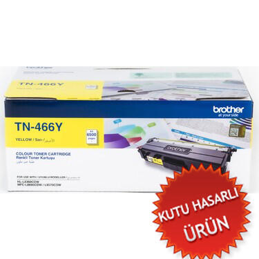 Brother TN-466Y Yellow Original Toner High Capacity - DCP-L8410 (Damaged Box) 