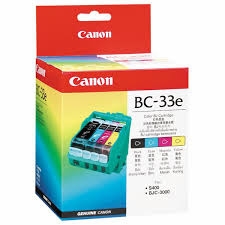 Canon BC-33E (4611A003AA) Original Cartridge Pack + Printhead - BJC3000 / BJC6000 (T2611) 