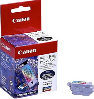 Canon BCI-12 (6881A009) Black Original Cartridge - BJC-55 / BJC-85 (T15397) 