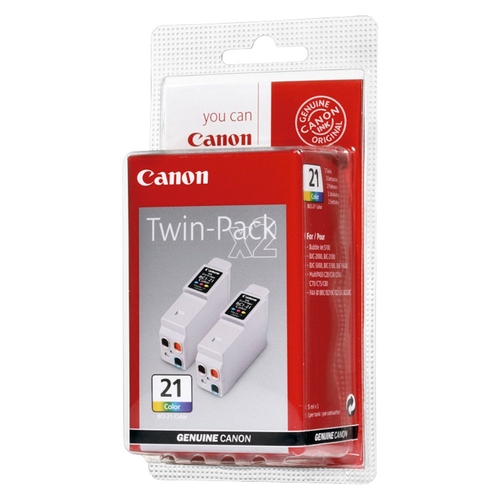 Canon BCI-21 (0954A379) 2 Pack Black / Color Original Cartridge - BJC-2000