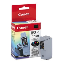 Canon BCI-21C (0955A003) Color Original Ink Cartridge - BJC-2000 / BJC-2100 (T2715) 