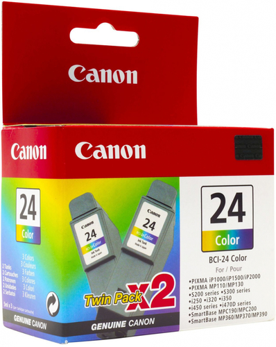 Canon BCI-24C (6882A009) Color 2 Liter Economic Package Original Cartridge - i250 / i350