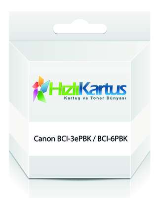 Canon BCI-3ePBK / BCI-6PBK (4485A002) Photo Black Universal Compatible Cartridge - BJC-3000 (T12255) 