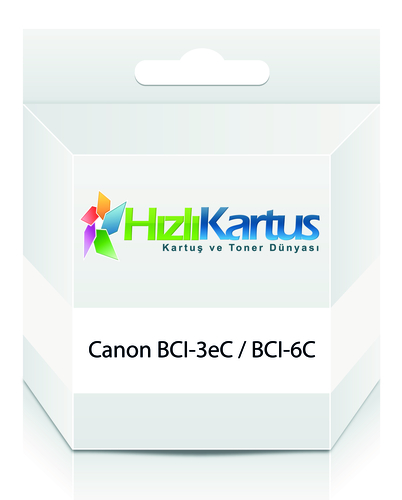 Canon BCI-3eC / BCI-6C Cyan Universal Compatible Cartridge - BJC-3000 (T12256) - 1