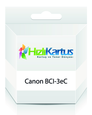 Canon BCI-3eC (4480A002) Cyan Compatible Cartridge - BJC-3000 (T12239) 