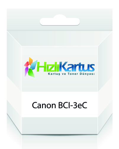 Canon BCI-3eC (4480A002) Cyan Compatible Cartridge - BJC-3000 (T12239) - 1