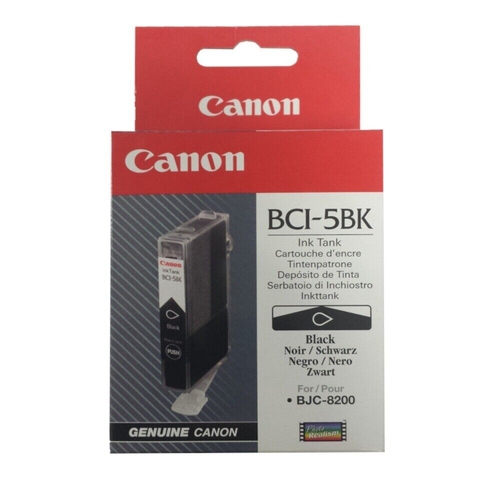 Canon BCI-5BK (0985A002) Black Original Cartridge - BJC-8200 - 1