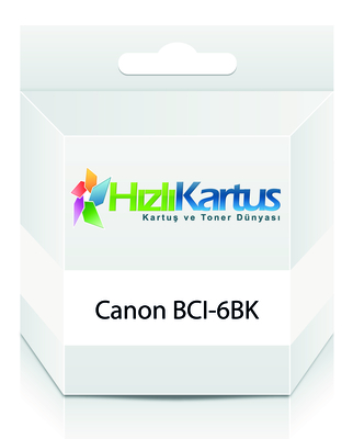 CANON - Canon BCI-6BK (4705A002) Siyah Muadil Kartuş - BJC-8200 (T12240)