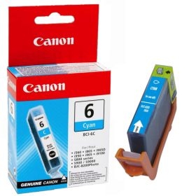 Canon BCI-6C (4706A002) Cyan Original Cartridge - BJC-8200 (T2708) - 1