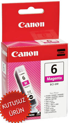 Canon BCI-6M (4707A002AF) Magenta Original Ink Cratridge - BJC-8200 (Without Box) (T13363) 