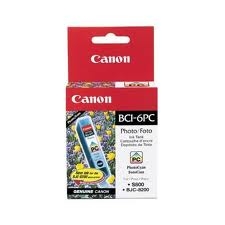 Canon BCI-6PC (4709A002) Photo Cyan Original Cartridge - BJC-8200 (T2380) 