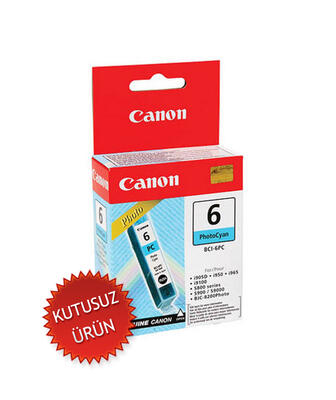 Canon BCI-6PC (4709A002AF) Photo Cyan Original Cartridge - BJC-8200 (Without Box) (T13368) 