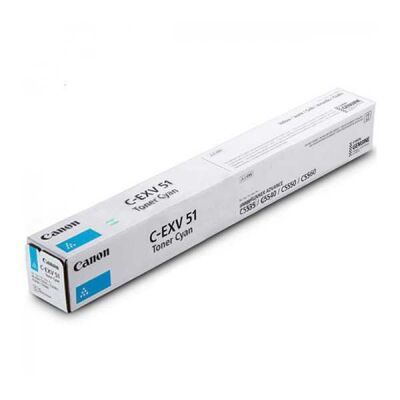 Canon C-EXV51L (0485C002) Cyan Original Toner - IR-C5535i / IR-C5540i (T8133) - 2