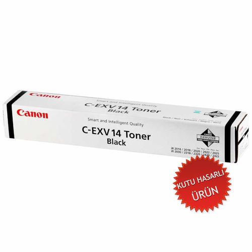 Canon C-EXV14 (0384B006) Black Original Toner - IR-2016 / IR-2018 (Damaged Box) (T12065) - 1