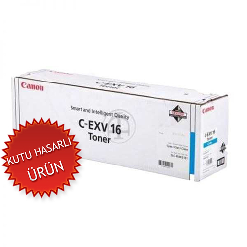 Canon C-EXV16 (1068B002) Cyan Original Toner - CLC-4040 / CLC-5151 (Damaged Box)