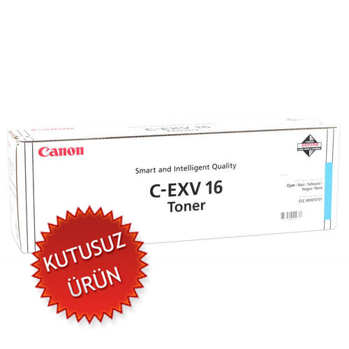 Canon C-EXV16 (1068B002) Cyan Original Toner - CLC-4040 / CLC-5151 (Without Box) (T15286) - 1