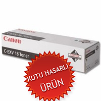 Canon C-EXV18 (0386B002) Black Original Toner - IR-1018 / IR-1022 (Damaged Box)