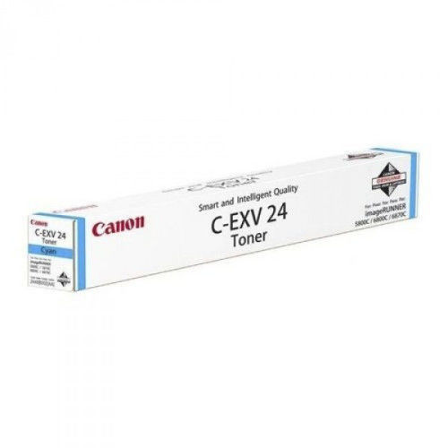 Canon C-EXV24C (2448B002) Cyan Original Toner - IR-C5068 / IR-C5058 / IR-C5800 - 1