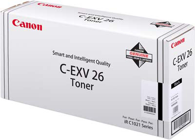 Canon C-EXV26 BK (1660B006AA) Black Original Toner - IR-C1021 / IR-C1022 