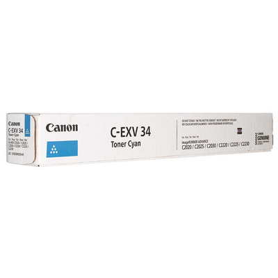 Canon C-EXV34C (3783B002AA) Cyan Original Toner - IR-C2020 / IR-C2030 (T5164) 