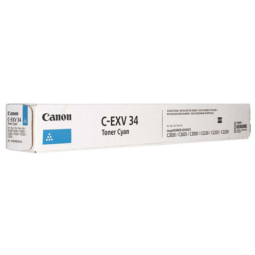 Canon C-EXV34C (3783B002AA) Cyan Original Toner - IR-C2020 / IR-C2030 (T5164) - 1