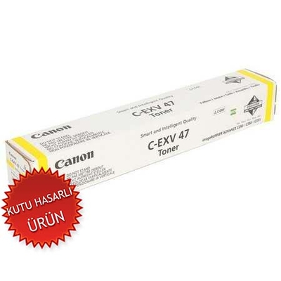 CANON - Canon C-EXV47 Y (8519B002) Yellow Original Toner - IR-C250i / IR-C350i (Damaged Box)