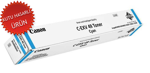 Canon C-EXV49 C (8525B002) Cyan Original Toner - IR-C3300 / IR-C3320 (Damaged Box)