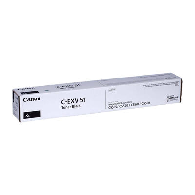 Canon C-EXV51 (0481C002) Black Original Toner - IR-C5535i / IR-C5540i (T13337) 