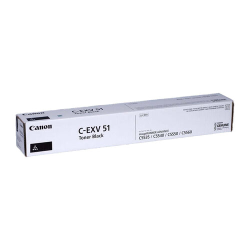 Canon C-EXV51 (0481C002) Black Original Toner - IR-C5535i / IR-C5540i (T13337) - 1