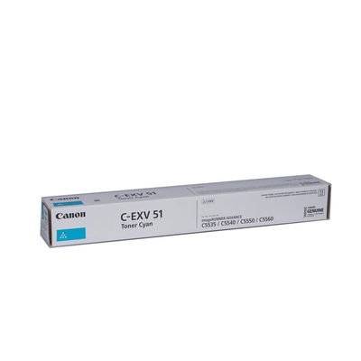 Canon C-EXV51 (0482C002) Cyan Original Toner - IR-C5535i / IR-C5540i (T16715) 