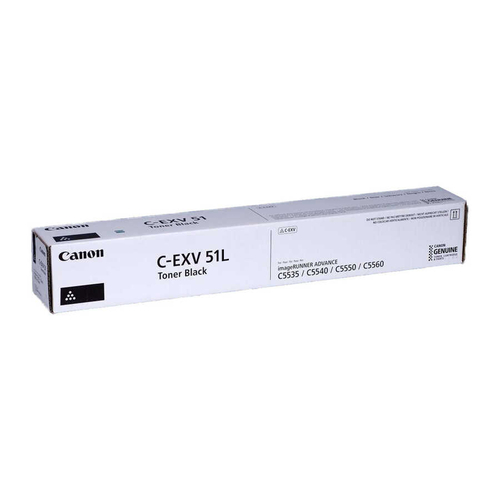 Canon C-EXV51L Siyah Orjinal Toner - IR-C5535i / IR-C5540i