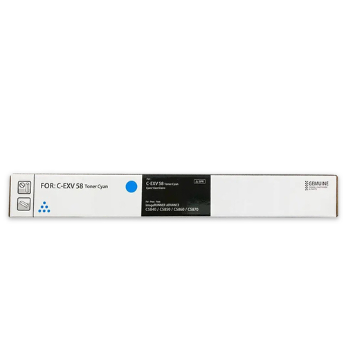 Canon C-EXV58 C (3764C002) Cyan Original Toner - DX C5840i