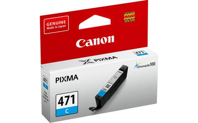 Canon CLI-471C (0401C001AA) Cyan Original Cartridge - MG5740 / MG6840 (T16450) 