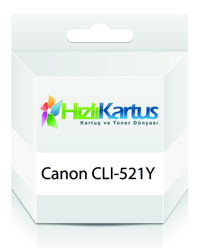 Canon CLI-521Y (2936B004AA) Sarı Muadil Kartuş - MP540/MP620/MP630 (T7754) - 1