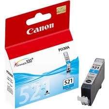 Canon CLI-521C (2934B004AA) Cyan Original Cartridge - MP540 / MP620 (T2296) 