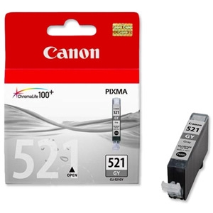 Canon CLI-521GY (2937B004AA) Gray Original Cartridge - MP540 / MP620 (T1698) - 1