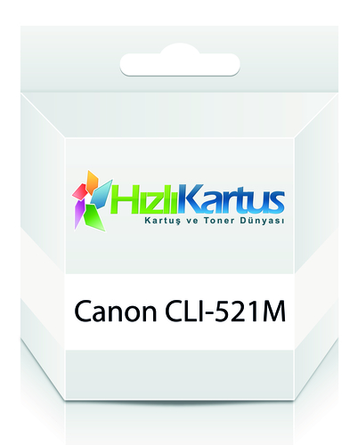 Canon CLI-521M (2935B004AA) Kırmızı Muadil Kartuş - MP540/MP620/MP630 (T7751) - 1