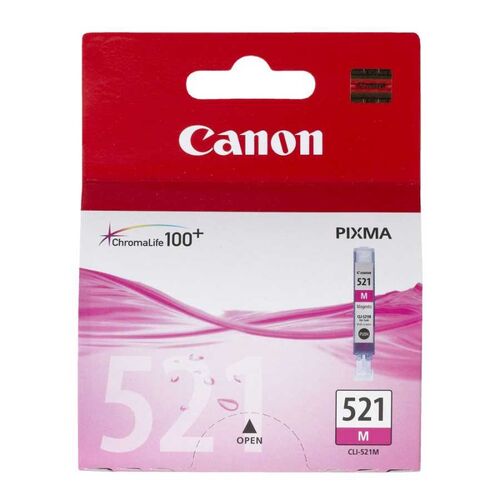 Canon CLI-521M (2935B004AA) Magenta Original Cartridge - MP540 / MP620 (T1899) - 1