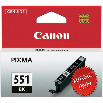 Canon CLI-551BK (6508B001AA) Black Original Cartridge - MG5450 / MG6350 (Without Box) (T8575) 