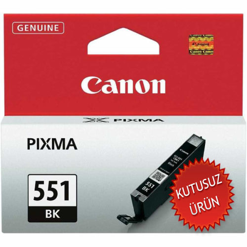 Canon CLI-551BK (6508B001AA) Black Original Cartridge - MG5450 / MG6350 (Without Box) (T8575) - 1