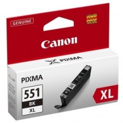 Canon CLI-551XL BK (6443B001AA) High Capacity Black Original Cartridge - MG5450 / MG6350 (T2377) 