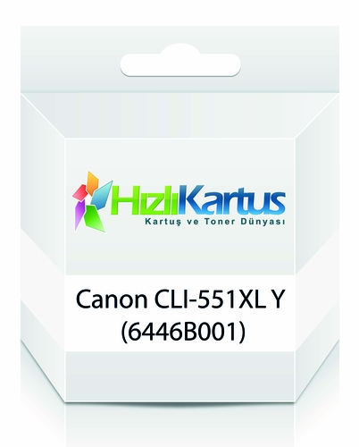 Canon CLI-551XL Y (6446B001) High Capacity Yellow Compatible Cartridge - MG5450 / MG6350 - 1