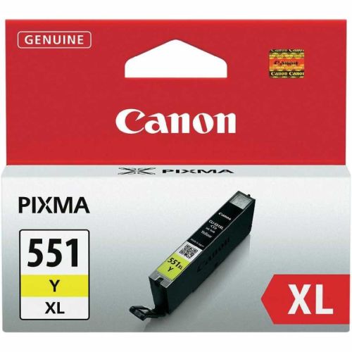 Canon CLI-551XL Y (6446B001) Yüksek Kapasite Sarı Orjinal Kartuş - MG5450 / MG6350 (T7043) - 1