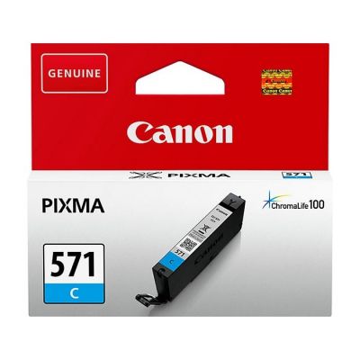 Canon CLI-571C (0386C001) Cyan Original Cartridge - MG5700 / MG6800 (T1552) - 1