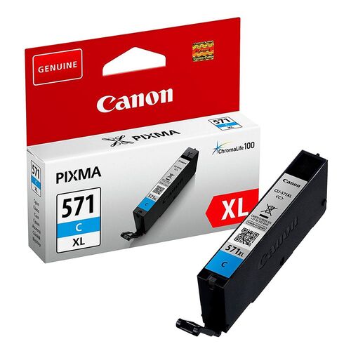 Canon CLI-571XL (0332C001) C High Capacity Cyan Original Cartridge - MG5700 / MG6800 (T12955) - 1