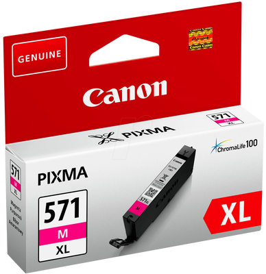 Canon CLI-571XL (0333C001) M High Capacity Magenta Original Cartridge - MG5700 / MG6800 (T12956) 