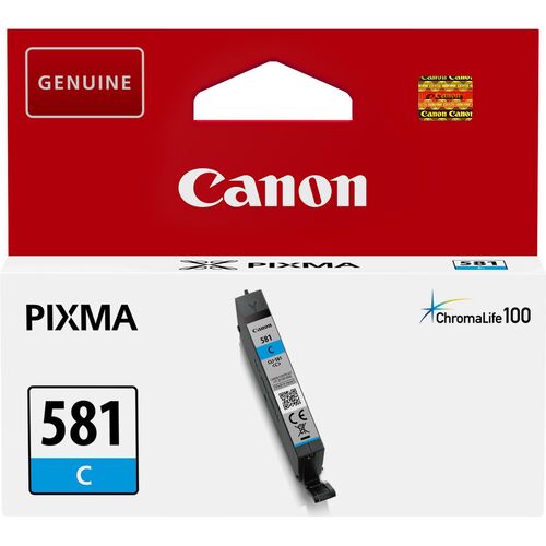 Canon CLI-581C (2103C001) Cyan Original Cartridge - TS6151 / TS8151 (T12620) - 1