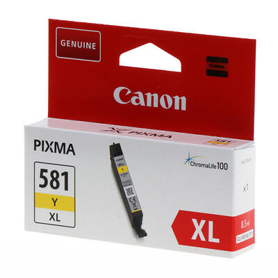 Canon CLI-581XL Y (2051C001) Yellow Original Cartridge - TS6150 / TS6250 (T12950) 