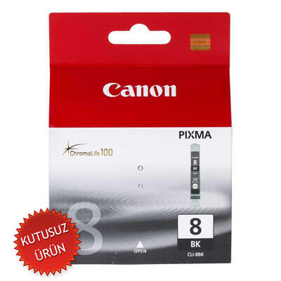 Canon CLI-8BK (0620B024AA) Black Original Cartridge - IP3300 / IP4200 (Without Box) (T13369) 