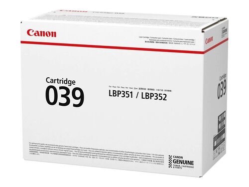 Canon CRG-039BK (0287C001) Black Original Toner - LBP352i / LBP351i (T12663) - 1